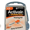 Duracell Activair DA13 (Orange Tab) 310 mAh hearing aid batteries 1.45v Easy Tab Packs