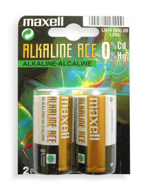 2 Batteries in pack
Equivalent to R14 / C / L
